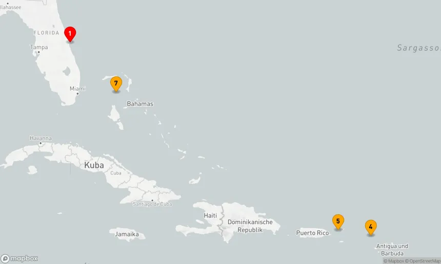 Route 7 Nächte - PERFEKTER TAG COCOCAY & OSTKARIBIK