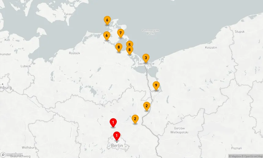 Route 11 Nächte - Perlen der Ostsee und Oderflair