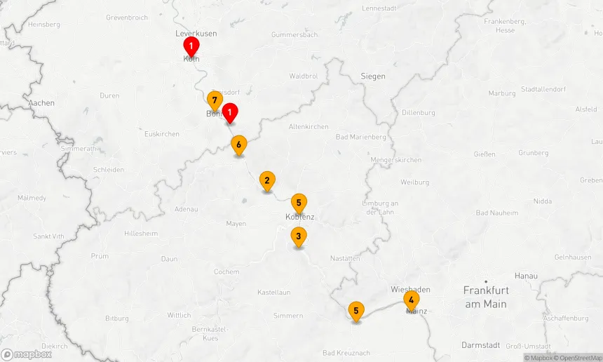Route 7 Nächte - Pfotenparadies am Rhein