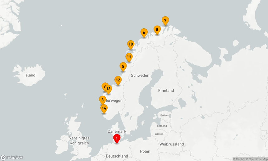 HANSEATIC nature Kreuzfahrt - 15 Nächte - Polarlicht-Abenteuer Norwegen: Lichtspiel-Festival der Natur (NAT2625) ab 25.11.26
