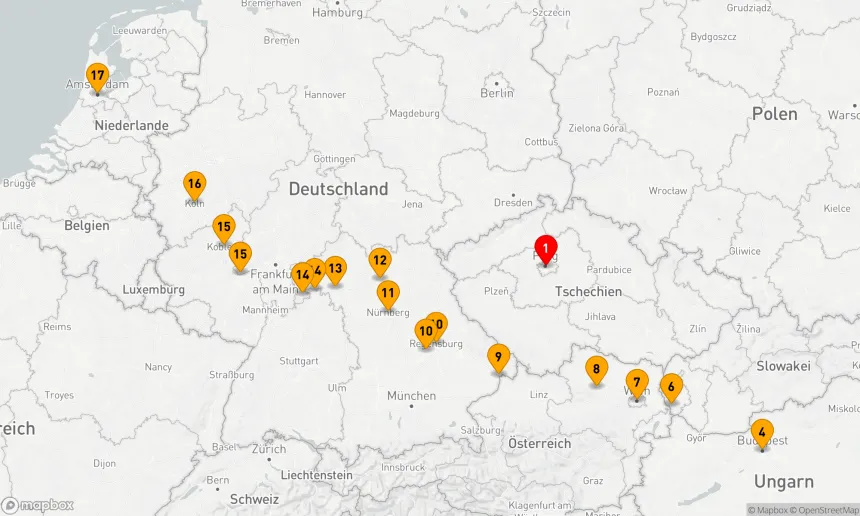Route 17 Nächte - Prag & Weihnachtsmärkte in Europa