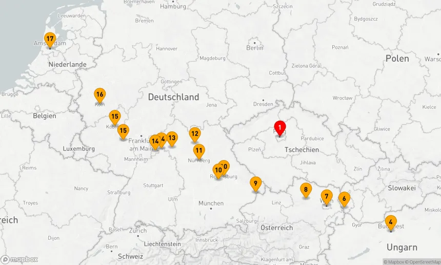 Route 17 Nächte - Prag & Weihnachtsmärkte in Europa