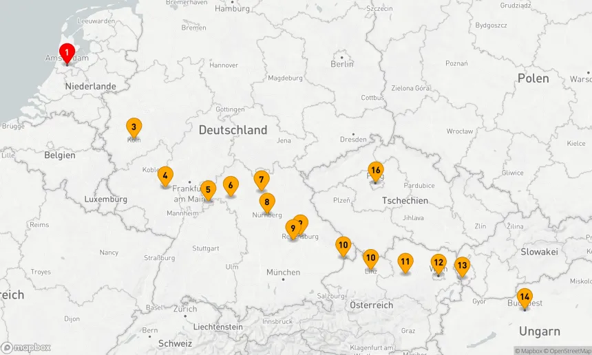 Route 17 Nächte - Prag & Weihnachtsmärkte in Europa