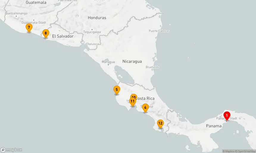 Route 13 Nächte - Pura Vida – Costa Rica intensiv erleben (EUX2801)