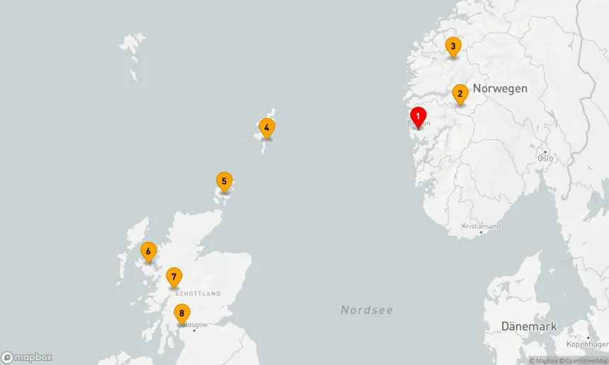 Route 7 Nächte - Reise zu den schottischen Inseln und norwegischen Fjorden – mit Smithsonian Journeys