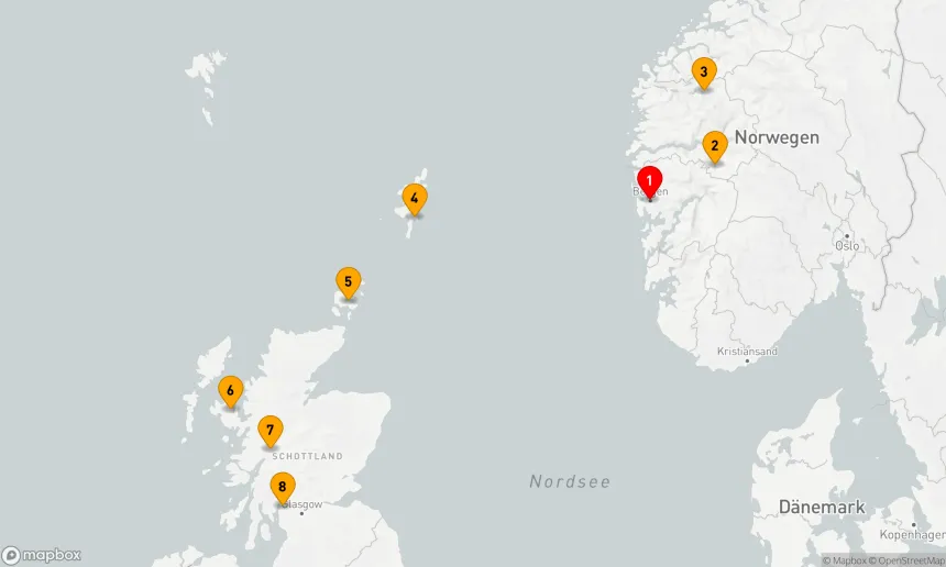 Route 7 Nächte - Reise zu den schottischen Inseln und norwegischen Fjorden – mit Smithsonian Journeys
