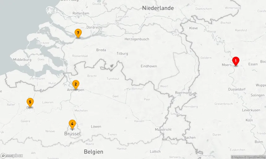 Route 7 Nächte - Rhein Erlebnis Belgien