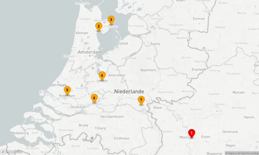 Route 7 Nächte - Rhein Erlebnis Niederlande & IJsselmeer