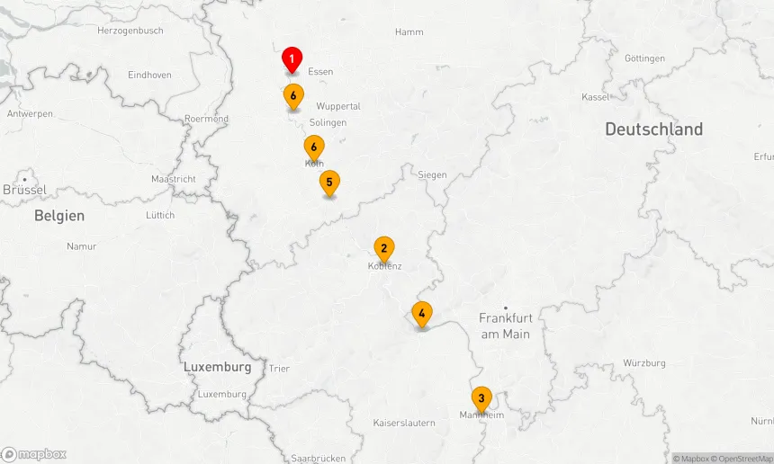 Route 7 Nächte - Rhein, Loreley & Städteflair