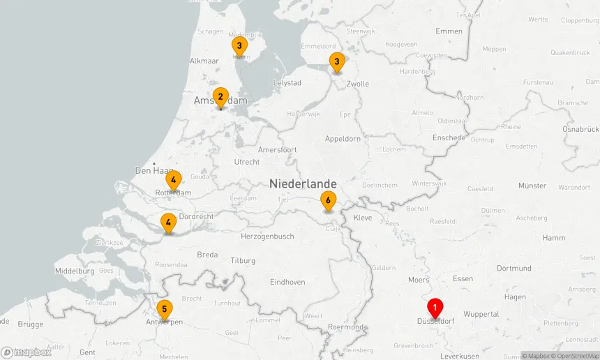 Route 6 Nächte - Rhein-Maas-Entdeckungsreise