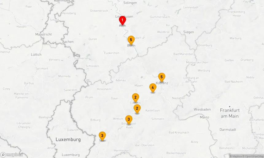 Route 5 Nächte - Rhein-Mosel-Erlebnis (CRY162)