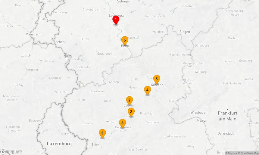Route 5 Nächte - Rhein-Mosel-Erlebnis (CRY191)