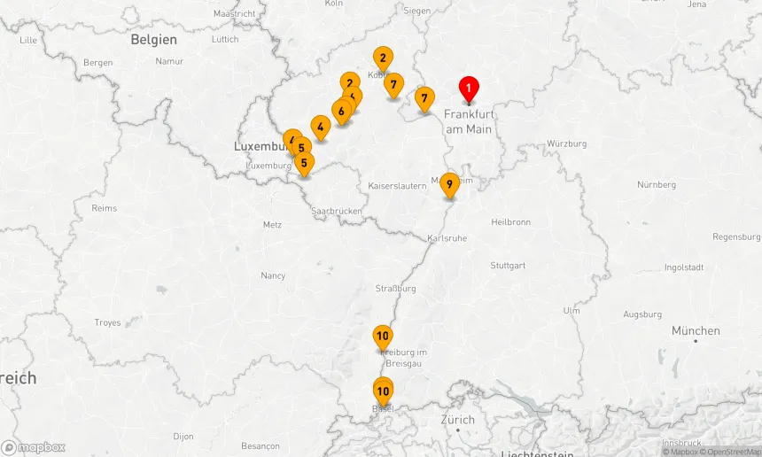 Route 12 Nächte - Mosel-Rhein Harmonien: Eine Flussreise der Sinne