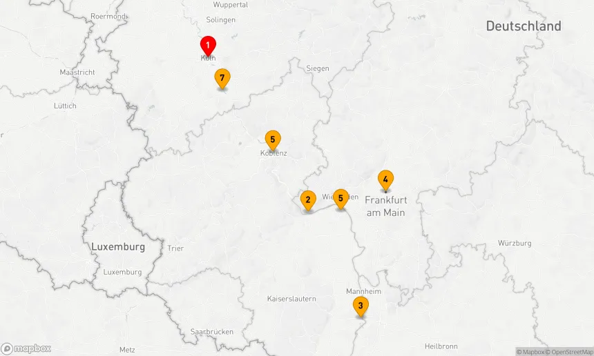 Route 7 Nächte - Rhein Silvesterzauber
