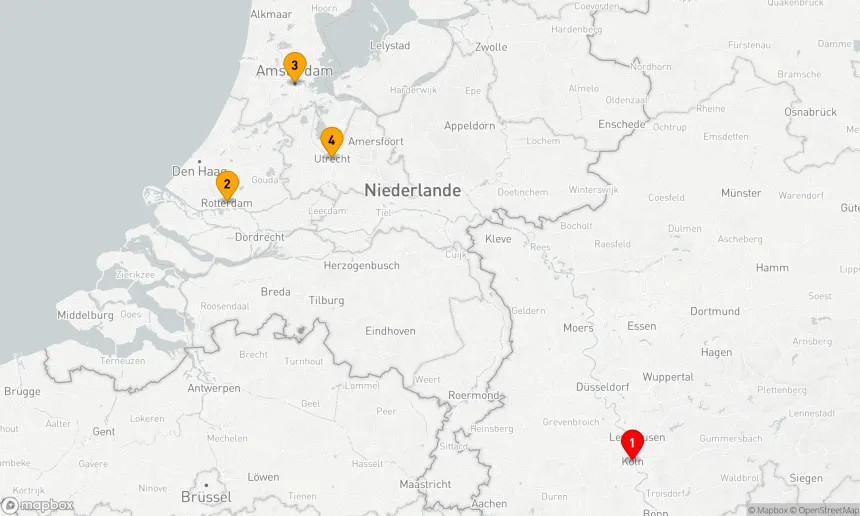 Route 5 Nächte - Rhein Stadt-Erlebnis