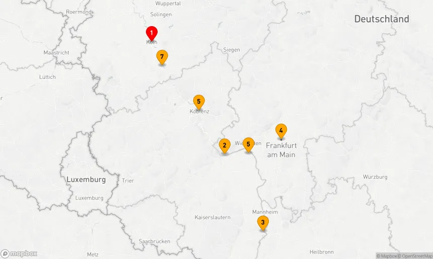 Route 7 Nächte - Rhein Süd - Zauber
