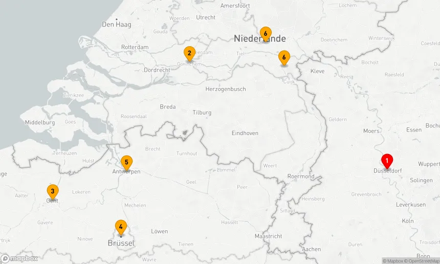 Route 6 Nächte - Rhein und Maas Entdeckungsreise