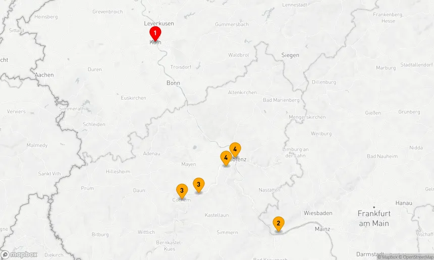 Route 4 Nächte - Rhein- & Moselzauber