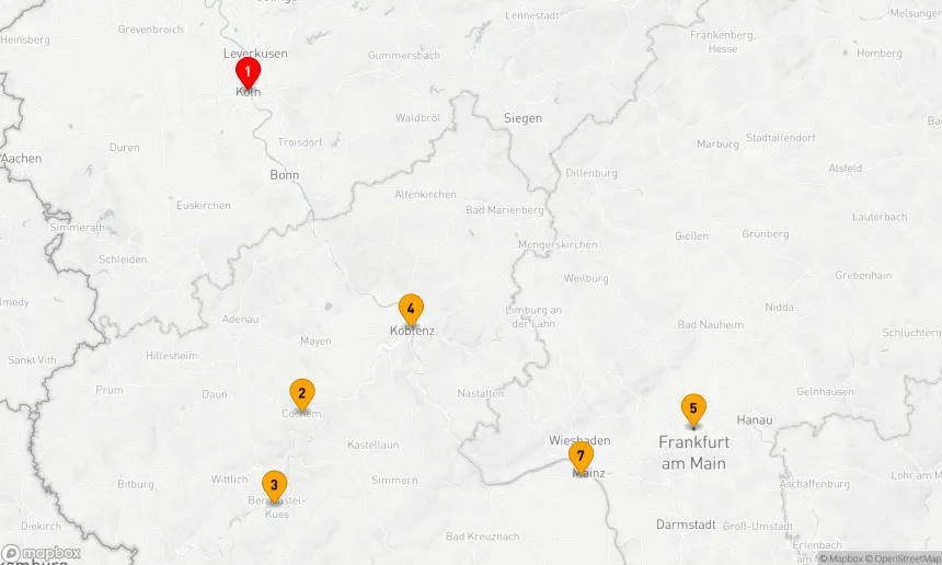 Route 7 Nächte - Rhein Weihnachten