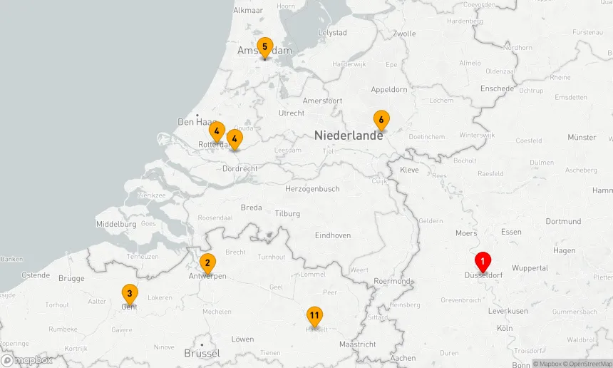 Route 12 Nächte - Rheinische Entdeckungsreise: Charme der Benelux- und Mosel-Regionen