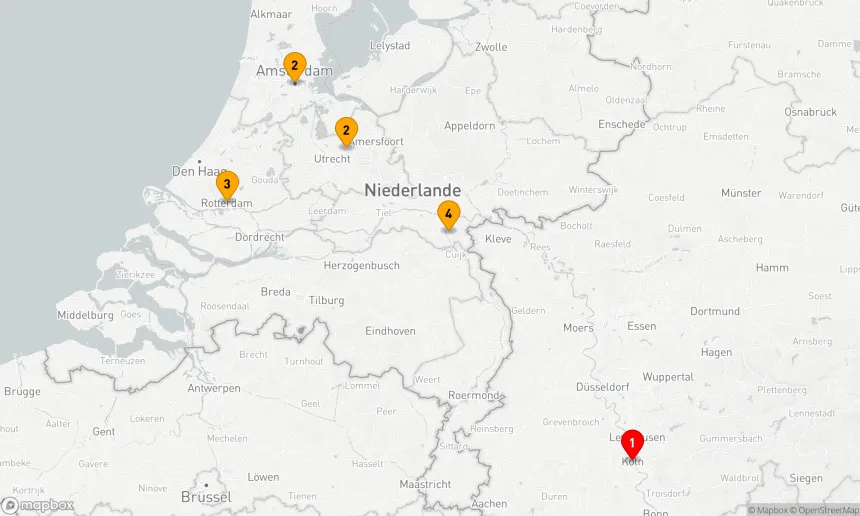 Route 4 Nächte - Rheinische Entdeckungstour ab Köln