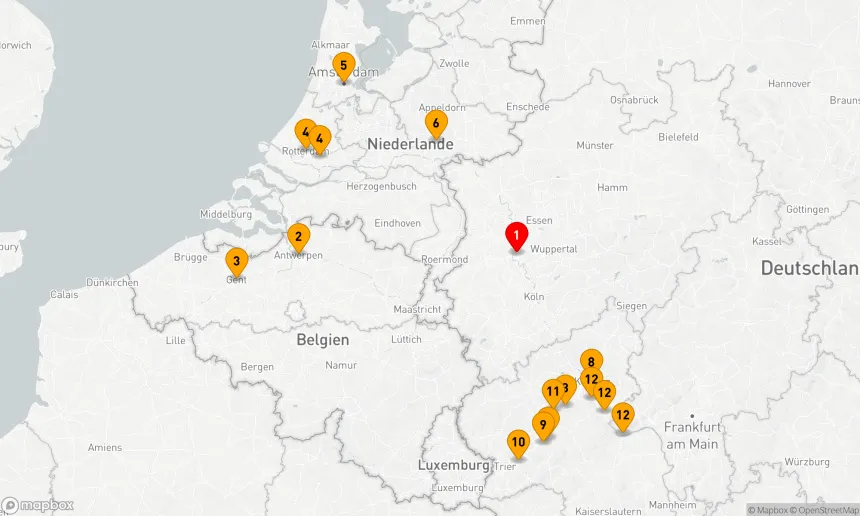 Route 12 Nächte - Rheinische Kultur- und Genussreise