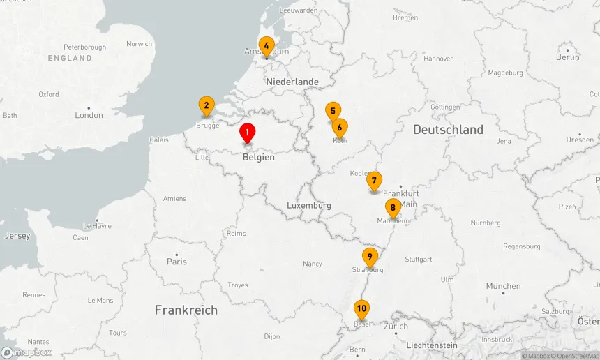 Route 10 Nächte - Weihnachtsmärkte am Rhein und das bezaubernde Belgien