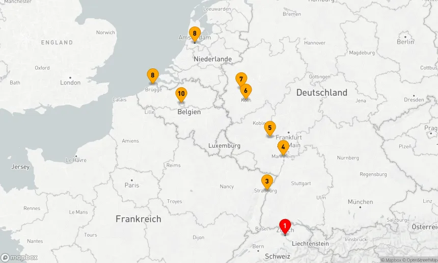 Route 10 Nächte - Weihnachtsmärkte am Rhein und das bezaubernde Belgien