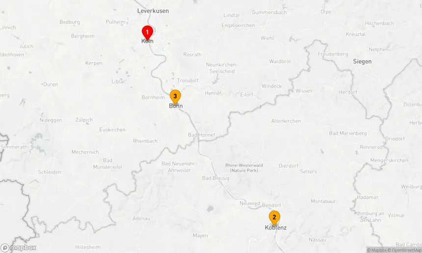 Route 3 Nächte - Rheinromantik und Kulturhighlights