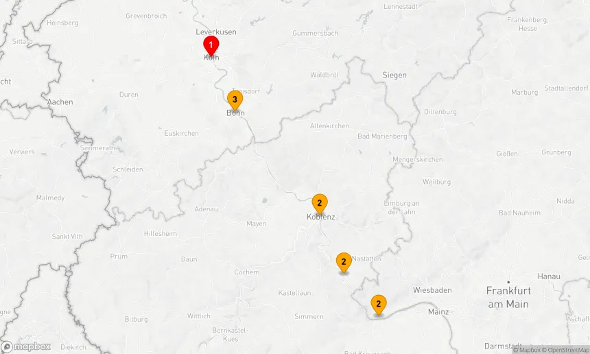 Route 3 Nächte - Rheinromantik & Kulturschätze