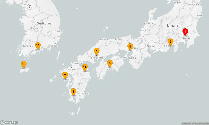 Route 14 Nächte - RUHIGE MEERE IN JAPAN