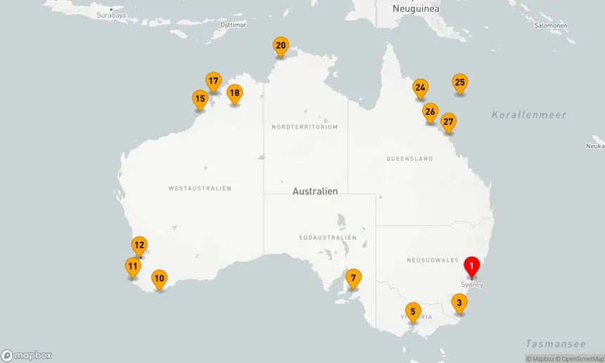 Route 29 Nächte - Rund um Australien