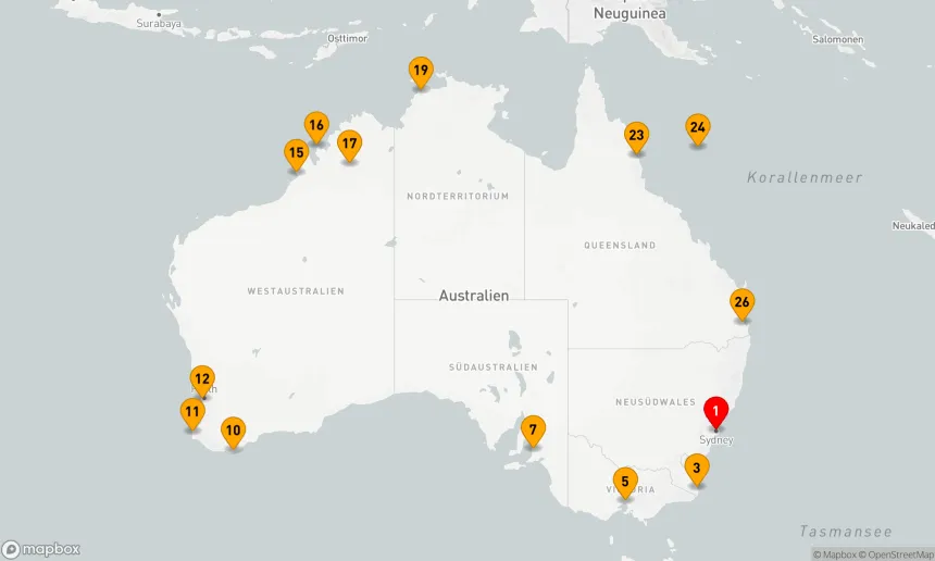 Route 28 Nächte - Rund um Australien