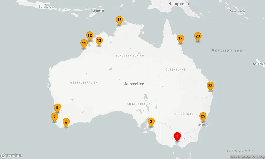 Route 24 Nächte - Rund um Australien