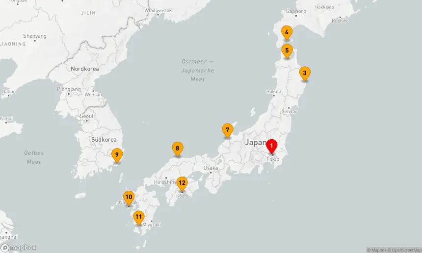 Route 13 Nächte - Rund um Japan mit Sommerfesten