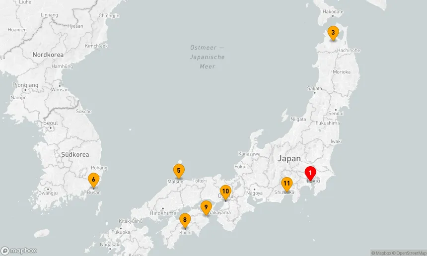 Route 11 Nächte - Rundreise durch Japan mit Nebuta & Sommerfestivals