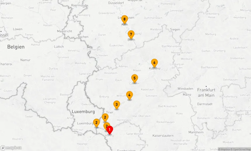 Route 7 Nächte - Saar und Mosel intensiv erleben