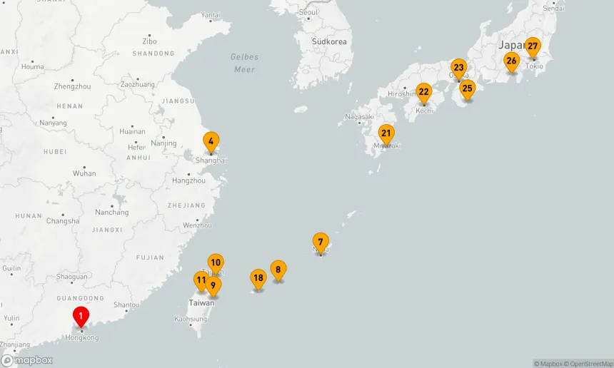 Route 26 Nächte - SCHANGHAIER NÄCHTE, TAIWANESISCHE LATERNEN & JAPANS EDELSTEINE