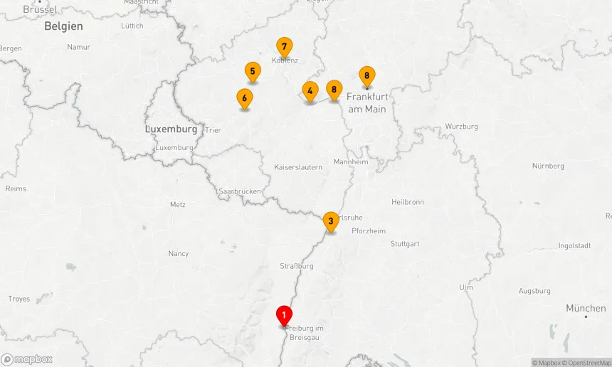 Route 7 Nächte - Schlösser & Weinberge an Rhein und Mosel