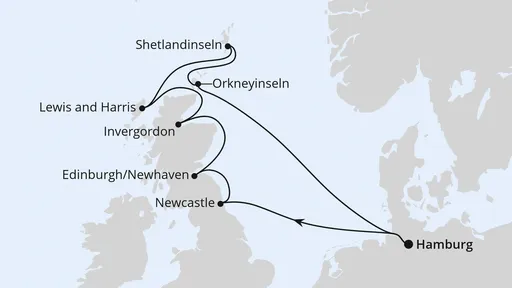 Route Schottlands Küsten & Inselwelten ab Hamburg