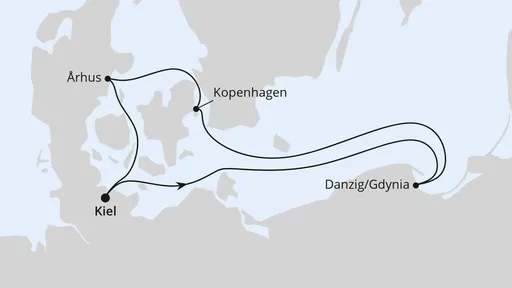 Route Schweden, Polen & Dänemark ab Kiel 2