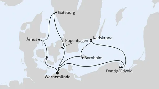 Route Schweden, Polen & Dänemark ab Warnemünde 2