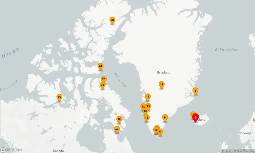 Route 63 Nächte - SCORESBYSUND, NORDWESTPASSAGE & HOHE ARKTIS
