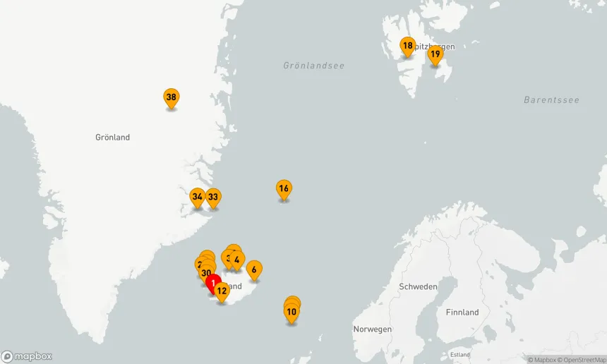 Route 42 Nächte - SOMMER AUS FEUER UND EIS: ISLAND, SPITZBERGEN & GRÖNLAND