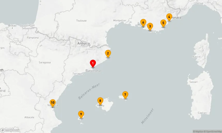 Route 10 Nächte - Spanien, Côte d'Azur und die Balearen: Entdeckungsreise mit Chefkoch Begoña Rodrigo