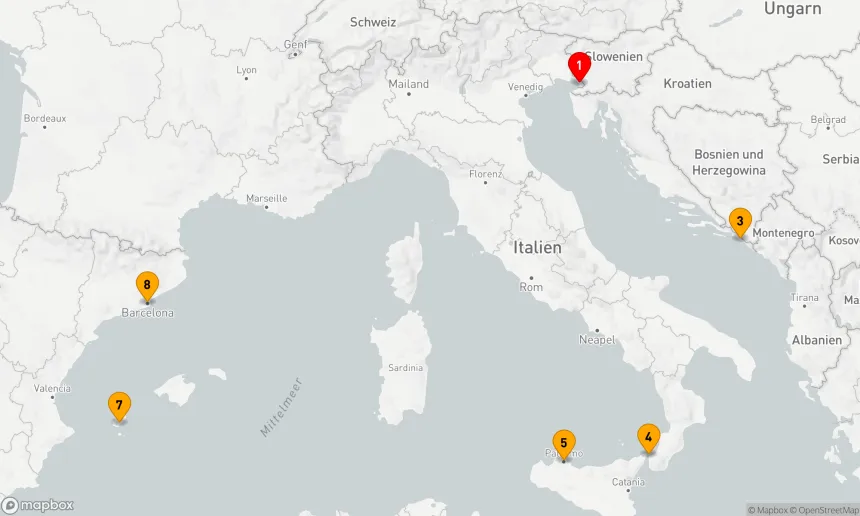 Route 7 Nächte - Spanien - Italien - Kroatien (Q712C)