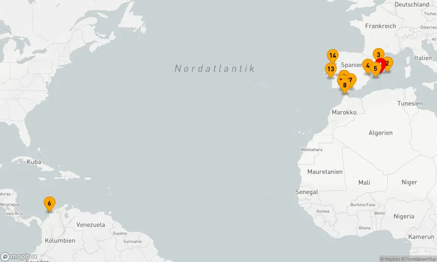 Route 13 Nächte - Spanien, Marokko und Portugal: Die Sonnenseiten des Südens (NAT2811)