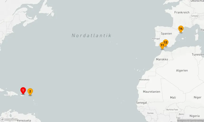 Route 13 Nächte - SPANIEN & MAROKKO TRANSATLANTISCH