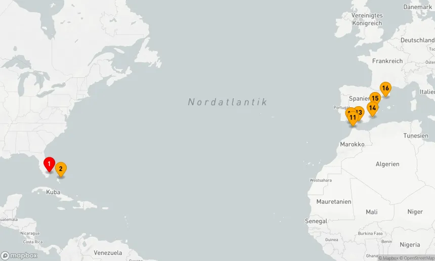 Route 15 Nächte - SPANIEN & MAROKKO TRANSATLANTISCH