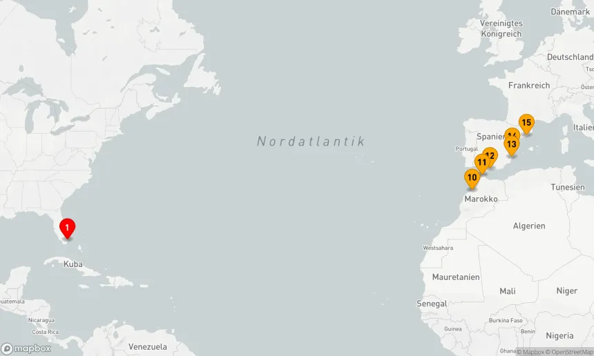 Route 14 Nächte - SPANIEN & MAROKKO TRANSATLANTISCH
